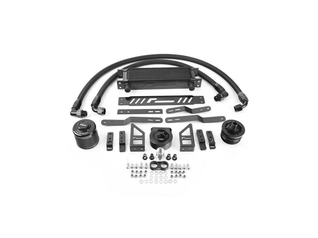 RacingLine Oil Cooler Kit – MQB a MQB EVO 1.8 / 2.0 TSI EA888 Gen.3–4 | Golf GTI / R / S3 / Leon Cupra | VWR18G700