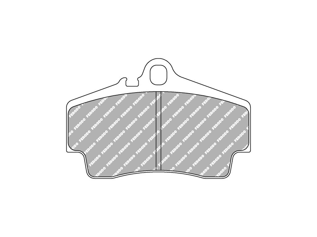 Ferodo Racing FCP1308G – DS3.12 | zadní | závodní směs pro GT a endurance Závodní směs DS3.12 – vysoký koeficient tření (μ ≈ 0,54 / 300–850 °C), pro GT a endurance závody