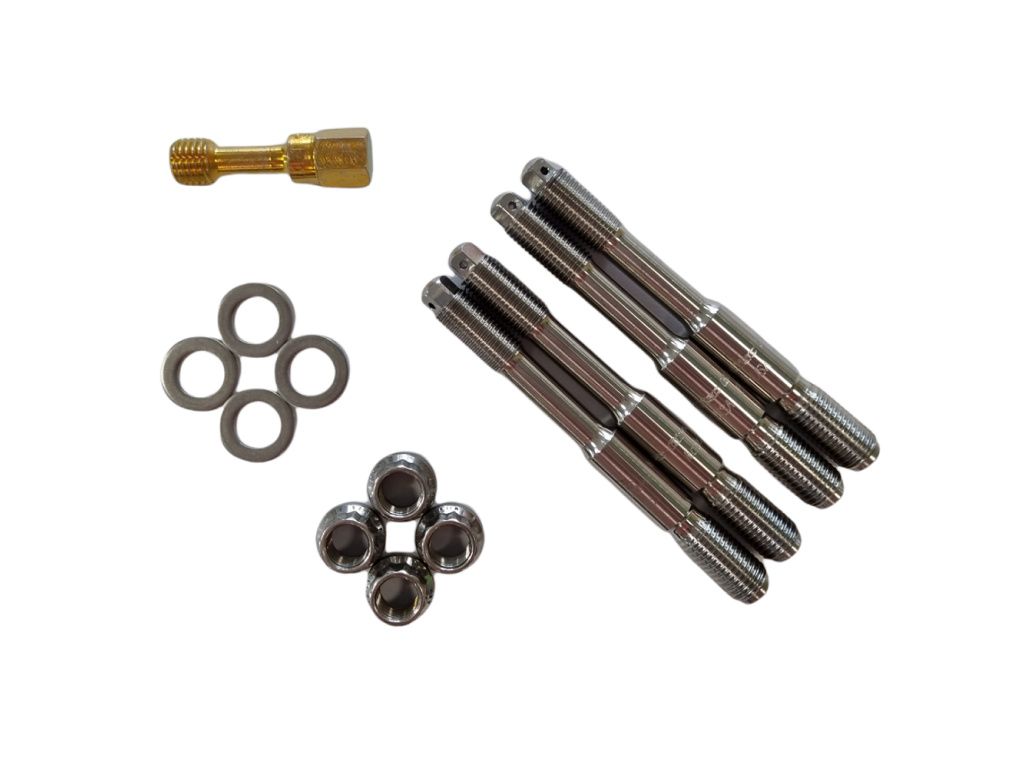 Girodisc BCS-08 – štefty třmenů (Caliper Stud Kit) | sada pro rychlou montáž třmenů Aerospace 17-4 PH ocel, 180 000 PSI, antikorozní, pro trackday použití