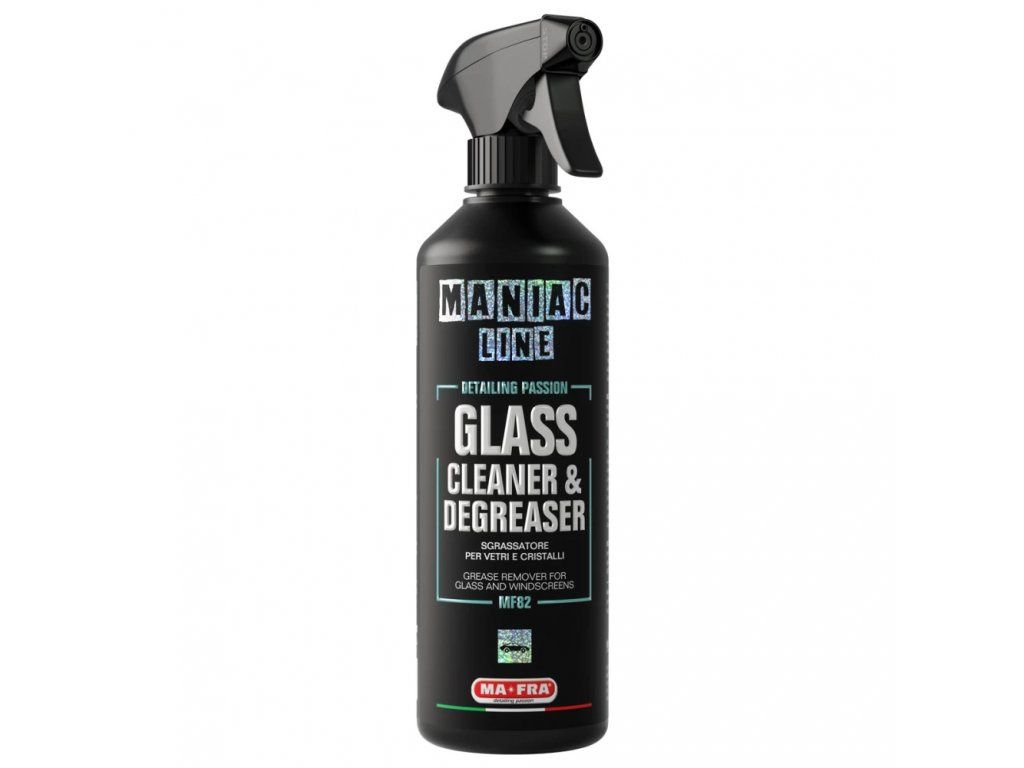 Maniac Line Glass Cleaner & Degreaser | čistič skel a odmašťovač 500 ml Profesionální čistič skel s odmašťovacím účinkem pro dokonalou viditelnost bez šmouh
