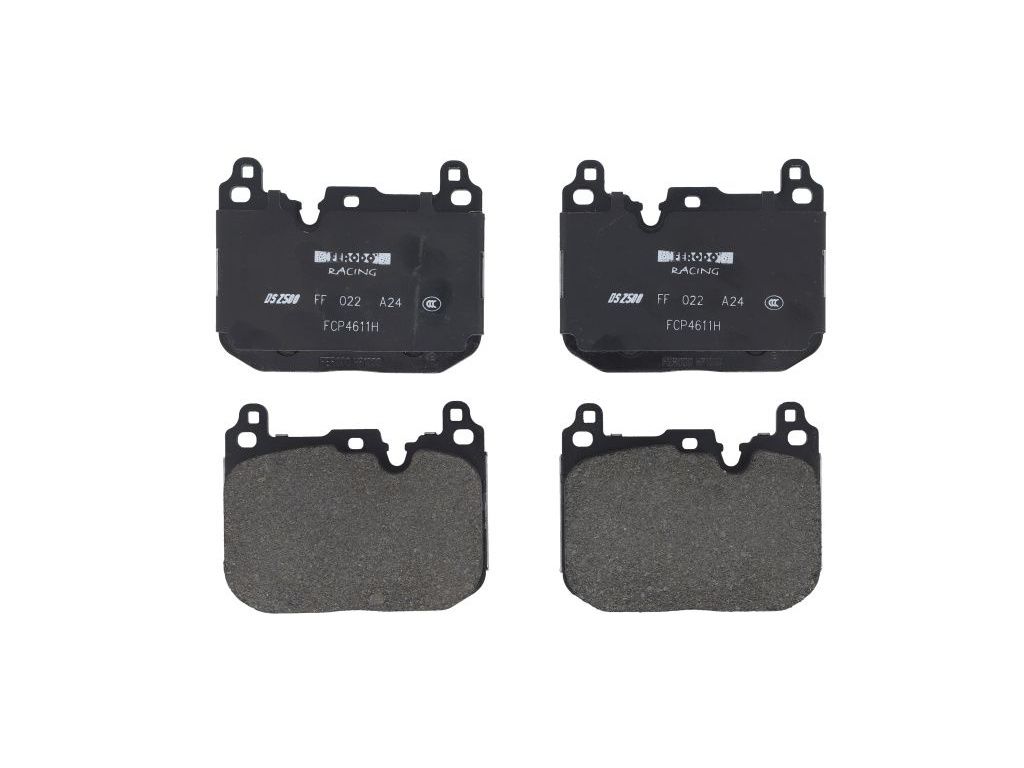 Ferodo DS2500 FCP4611H – přední brzdové destičky pro BMW M (4-pístkové třmeny) BMW M2, M3, M4, 135i, 235i, 335i, 435i (4píst třmeny)
